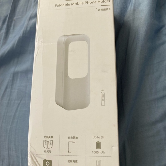 Foldable mobile phone holder multifunction box with full light cooking videos - Picture 11 of 12